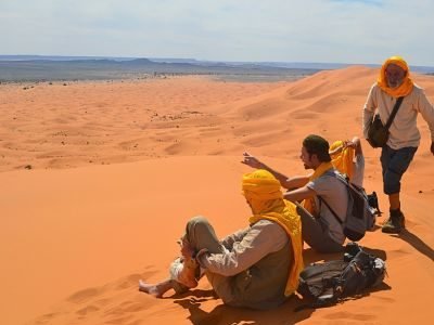 Randonnée chamelière désert merzouga