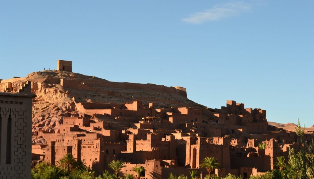 Kasbah Ait benhaddou au départ Ouarzazate