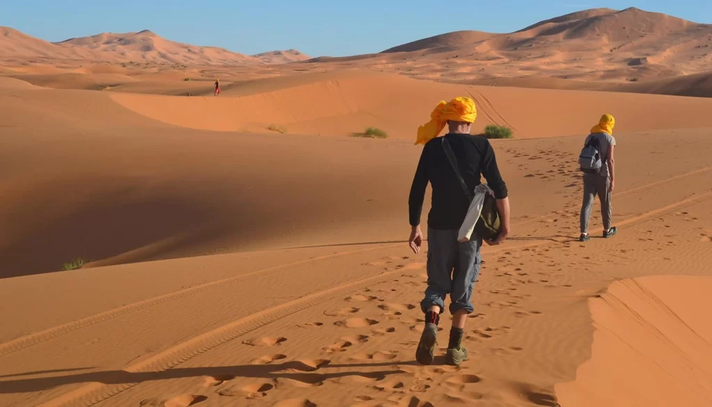 randonnée sahara désert merzouga