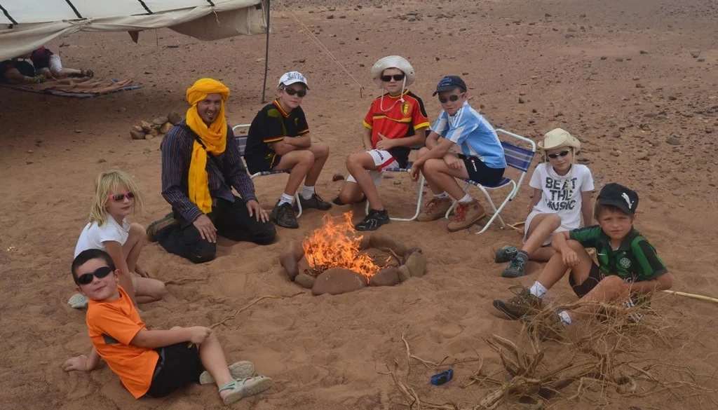 trek désert maroc avec enfants